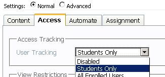 Access tracking